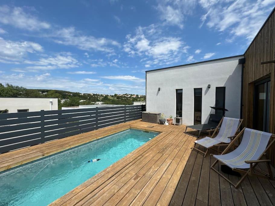 Luxury Villa With Pool And View Juvignac Exteriör bild
